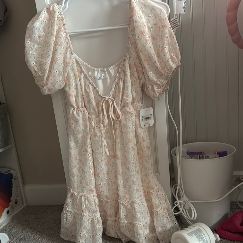 Floral Puff Sleeve Dress